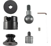Ruuizksa Mini vite a sfera 1/4, mini testa a sfera a 360 gradi, adatto per fotocamere DSLR e action camere, durevole, facile da installare