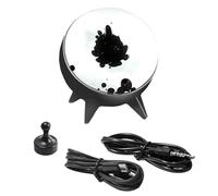 Ruuizksa Pickup Fluido Magnetico Luce Ritmo Musicale - Ornamento Desktop Visualizzato, Decorazione Domestica Altoparlante Suono Luce Partner Nero