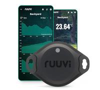 Ruuvi Tag Pro - Temperatura Bluetooth wireless 4 in 1 (°C/°F), umidità dell'aria e pressione dell'aria. Avvisi e cronologia App gratuite per Android/iOS. Si integra con Victron, Homey e