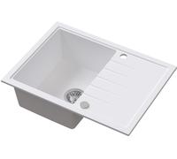 Ruvetti Axel lavello in granito 68x49.5 cm bianco 3001AX_WH140_W