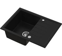 Ruvetti Axel lavello in granito 68x49.5 cm nero 3001AX_BC140_W