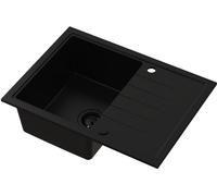 Ruvetti Axel lavello in granito 68x49.5 cm nero 3001AX_FB140_W