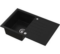 Ruvetti Axel lavello in granito 79x50 cm nero 3001AX_BC160_W