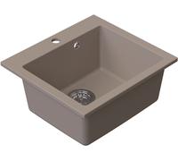 Ruvetti Ditto lavello in granito 49x45 cm beige 3001D_BE50_W