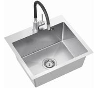 Ruvetti Look lavello con rubinetto acciaio/acciaio LPLOOK505200BSS