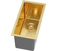 Ruvetti Stelio lavello in acciaio con sifone 44x22 cm oro 5001S_MINI_PVD_GOLD_P