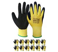 Ruvigrab - Guanto da lavoro in lattice | Guanti da presa | Antiscivolo | Guanti da Giardinaggio |Guanti per Industria, Edilizia, Agricoltura | Guanto da lavoro per uomo e donna