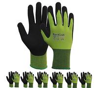 Ruvigrab - Guanto da lavoro in lattice Sandy | Guanti anti-scivolamento | Guanti da giardinaggio | Guanti per industria, costruzione, agricoltura | Guanto da lavoro uomo e donna