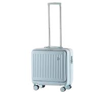 RUVOO Bagaglio Valigia Trolley Bagaglio A Mano Piccolo, Copertina Anteriore, Valigia Completamente Aperta, Valigia Da Stiva Valigie Trolley (Color : Blu, Size : 20inch)