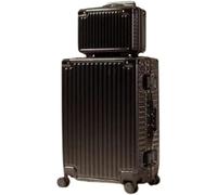 RUVOO Bagaglio Valigia Trolley Set Di 2 Valigie Spinner Con Blocco Password E Borsa Per Cosmetici Da 14 Pollici Valigie Trolley (Color : C, Size : 24in)