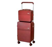 RUVOO Bagaglio Valigia Trolley Set Di Valigie Trolley Con Barra Di Traino Telescopica Per Valigia Da Imbarco Multifunzione USB Valigie Trolley (Color : A, Size : 13+24in)