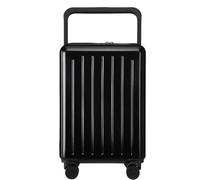 RUVOO Bagaglio Valigia Trolley Valigia Leggera Valigia Con Serratura A Combinazione Di Sicurezza Bagagli Da Stiva Valigie Trolley (Color : Black, Size : 24 in)