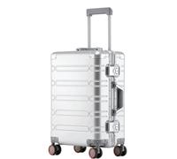 RUVOO Bagaglio Valigia Trolley Valigia Trolley Leggera E Silenziosa, Resistente All'abrasione, Interamente In Lega Di Alluminio E Magnesio Valigie Trolley (Color : C, Size : 24")