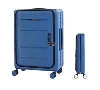 RUVOO Bagaglio Valigia Trolley Valigie Pieghevoli Trolley Regolabile Bagaglio A Mano Valigia Aperta Anteriore Valigie Trolley (Color : D, Size : 20 in)