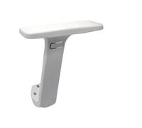 RUWLFE 2 pezzi di accessori for braccioli for sedie da ufficio, ricambio for riutilizzabili per Sedia da Ufficio(WHITE)