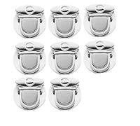 RUWLFE 20 Pezzi di Fermagli in Metallo for Borse, Chiusure a Scatto for, a for Fai da Te, Accessori for e ferramenta per Borsa(Silver)