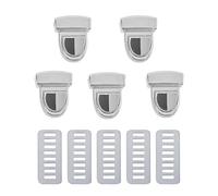 RUWLFE 30 Pezzi di Fermagli in Metallo for Borse, Chiusure a Scatto for, a for Fai da Te, Accessori for e ferramenta per Borsa(Sliver)