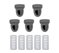 RUWLFE 30 Pezzi di Fermagli in Metallo for Borse, Chiusure a Scatto for, a for Fai da Te, Accessori for e ferramenta per Borsa(Black)