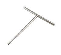 RUWLFE 3PCS Crepe Spatola Spreader Pancake T Maker Strumento Turner Utensili a forma di torta Rastrello Pan Kit for la produzione acciaio inossidabile Stick Glassa Brownie per Crepe(S)