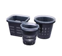 RUWLFE 5 pezzi 11 cm 14 vaso speciale for orchidee a farfalla con foro laterale, contenitore traspirante in plastica for piante in di fiori per Semi, Piantine(White 2)