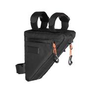 RUWLFE Borsa Bici Telaio Borsa for Telaio Bici Strumento di stoccaggio Triangolare for traversa for Bicicletta Resistente all'Acqua Ciclismo for Bici da Strada Gravel Bikepacking(Black)
