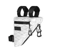 RUWLFE Borsa Bici Telaio Borsa for Telaio Bici Strumento di stoccaggio Triangolare for traversa for Bicicletta Resistente all'Acqua Ciclismo for Bici da Strada Gravel Bikepacking(White)