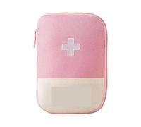 RUWLFE Borsa for kit di pronto soccorso, borsa for la conservazione dei medicinali for casa, adatta for viaggi all'aperto, medica, sopravvivenza emergenza for il domestico per Casa, Esterno(Pink)
