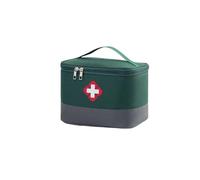 RUWLFE Borsa for la conservazione dei medicinali di grande capacità, borsa portatile multiuso for il salvataggio, organizer for, kit emergenza medica per Casa, Esterno(Green-Grey)