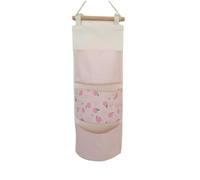 RUWLFE Borsa portaoggetti da parete for comodino 3 pezzi per Camera Bagno | Porta della borsa da appendere in tessuto for riporre le chiavi magnetiche dietro la borsa da appendere(Color 1,3grid)