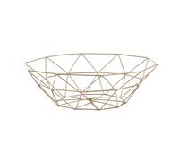 RUWLFE Cesto di frutta in metallo Bacinella for semplice Multi-Size Ferro Snack Pane Ciotole for verdure da cucina Uova Porta dessert Organizzatore per Tavolo da Cucina(Gold C)