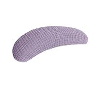 RUWLFE Copribraccioli for Sedia da Ufficio, 4 Pezzi, Elasticizzati, Resistenti all'Acqua, in Spandex Elasticizzato, Jacquard, copribraccioli for Computer per Sedia da Ufficio(Purple)