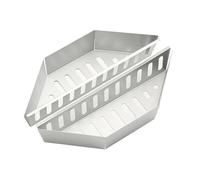 RUWLFE Grande Cestino for Carbone alluminato Porta combustibili for Barbecue Cestini for Griglie a per Barbecue(2pcs)