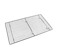 RUWLFE Griglia di Raffreddamento in Acciaio Inossidabile 4 Dimensioni, Vassoio Antiaderente for Biscotti, Pane, Torte, Barbecue, Uova, crostate, teglia for Alimenti per Barbecue(46x26cm)