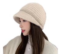 RUWLFE Il Pile Invernale ha for Le Donne Berretti Termici da Pullover for Cappelli Esterno Protezione for Orecchie a Tesa Larga Caldi con Calotta zucchetto Femminile per Uomo e Donna(Color 2)