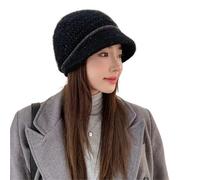 RUWLFE Il Pile Invernale ha for Le Donne Berretti Termici da Pullover for Cappelli Esterno Protezione for Orecchie a Tesa Larga Caldi con Calotta zucchetto Femminile per Uomo e Donna(Color 1)