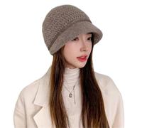 RUWLFE Il Pile Invernale ha for Le Donne Berretti Termici da Pullover for Cappelli Esterno Protezione for Orecchie a Tesa Larga Caldi con Calotta zucchetto Femminile per Uomo e Donna(Color 3)