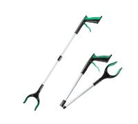 RUWLFE Pinza Raccogli Oggetti 2 pz Pieghevole Pinza Extender Utensili A Mano Portatile Garbage Grabber Pick Up Strumenti for La Pulizia della Casa Pinze Igienico-sanitarie Strumenti(Green(82cm))