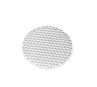 RUWLFE Rete for Barbecue in Acciaio Inossidabile Griglia Rotonda in Metallo for for Campeggio Picnic Porta Alimenti for Accessori for Utensili da Cucina per Barbecue(18CM)