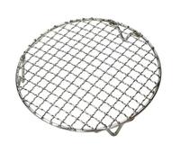 RUWLFE Rete for Barbecue Rotonda in Acciaio Inossidabile da 15 cm a 60 con Piede, griglia for, di Raffreddamento, Supporto for Campeggio all'aperto per Barbecue(50cm)