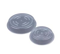 RUWLFE Vassoi for vasi da Fiori Rotondi 10 Pezzi Sottovasi for Piante in plastica Trasparente Basi for riporre i rifiuti Tavolo for Il Giardino Domestico per Giardini Interni Ed Esterni(28.5cm)