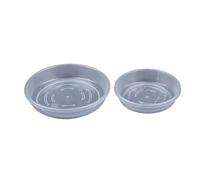 RUWLFE Vassoi for vasi da Fiori Rotondi 10 Pezzi Sottovasi for Piante in plastica Trasparente Basi for riporre i rifiuti Tavolo for Il Giardino Domestico per Giardini Interni Ed Esterni(13cm)