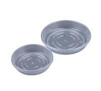 RUWLFE Vassoi for vasi da Fiori Rotondi 10 Pezzi Sottovasi for Piante in plastica Trasparente Basi for riporre i rifiuti Tavolo for Il Giardino Domestico per Giardini Interni Ed Esterni(19cm)