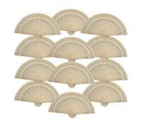 RUWLFE Ventagli Pieghevoli in Legno da 20 Pezzi a Mano for Donne Matrimonio e Compleanno per Ballo, Regali di Nozze, Feste