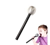 Ruwshuuk Accessorio di scena per microfono scintillante, accessorio di scena per bambini, con microfono scintillante simulato per bambini, giocattolo stellato dal design realistico per feste in