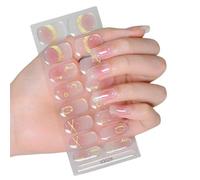 Ruwshuuk Adesivi per unghie in gel, adesivi per unghie in gel sfumati - Decalcomanie sfumate per adesivi per smalto gel 16X - Home Salon Usa Nail Craft Decalcomanie per unghie a lunga durata Adesivi