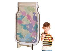 Ruwshuuk Bicchieri per ricompensa per bambini, Star Jar Reward, diagramma di comportamento a stelle e dinosauri, 25 pezzi, divertente e motivante, bicchieri di ricompensa per ragazze e ragazze