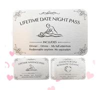 Ruwshuuk Coppia di carte serate | Giochi romantici divertenti e rilassanti | Set di biglietti per la notte di coppia, per mariti, mogli, fidanzate, anniversari di matrimonio e luna di miele