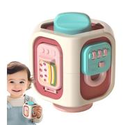 Ruwshuuk Cubo 'attività del Bambino, cubo 'attività del Bambino | Viaggia Giocattoli sensoriali | Sviluppo 'apprendimento Dimpido Cubo impegnato educativo interattivo per la Crescita del