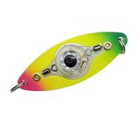 Ruwshuuk Cucchiaio da pesca, cieco subacqueo, esca illuminata con occhio di pesce, attrattiva per basso, ippoglosso Walleye in acqua salata e acqua dolce con una migliore visibilità