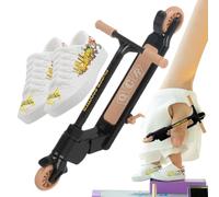 Ruwshuuk Fingerboard Finger Scooter | Modello a due ruote - Gioco delle dita per famiglie adolescenti ragazze amici